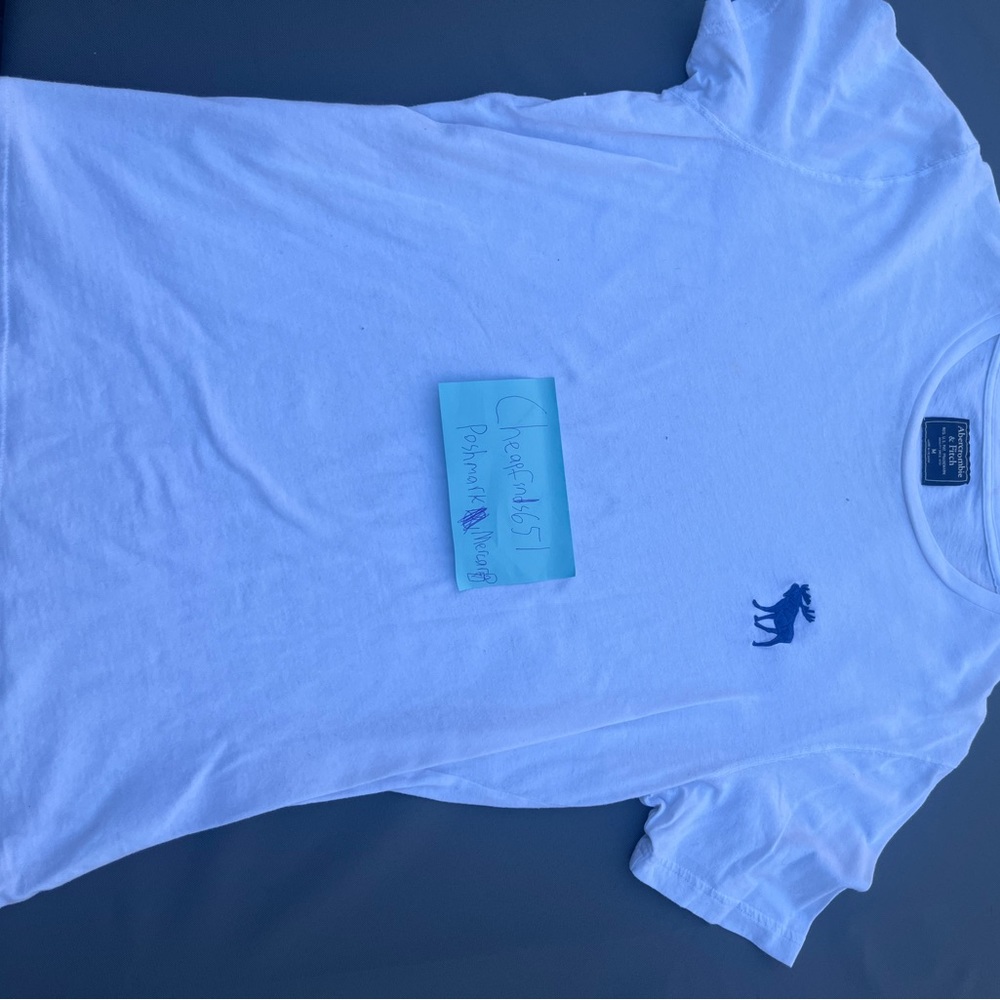 Abercrombie & Fitch T-Shirt White and Blue